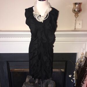 Tata Jolie Wool Ruffle Front Mini Dress​